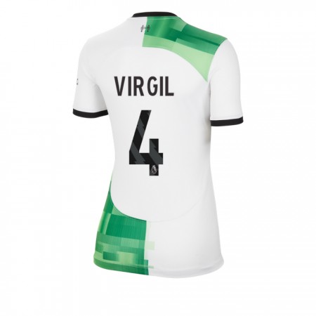 Camisola Liverpool Virgil 4 Mulher 2º Equipamento 2023-24 Manga Curta